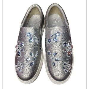 Brighton
Bling Sneakers Elegant Silver Slip-On Women's Shoes 7
